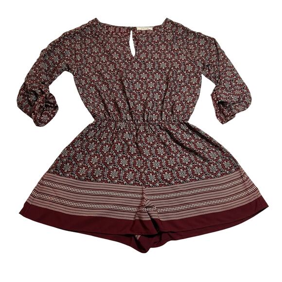 O'drey & Aggi Floral Print Playsuit Romper Size S Boho Festival Colorful Party - Picture 1 of 12